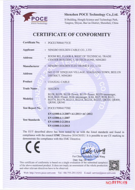 CE (Coaxial cable)