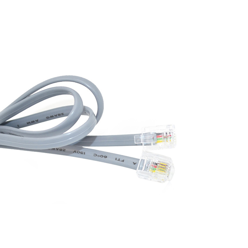 flat rj11 telephone cable connector 4