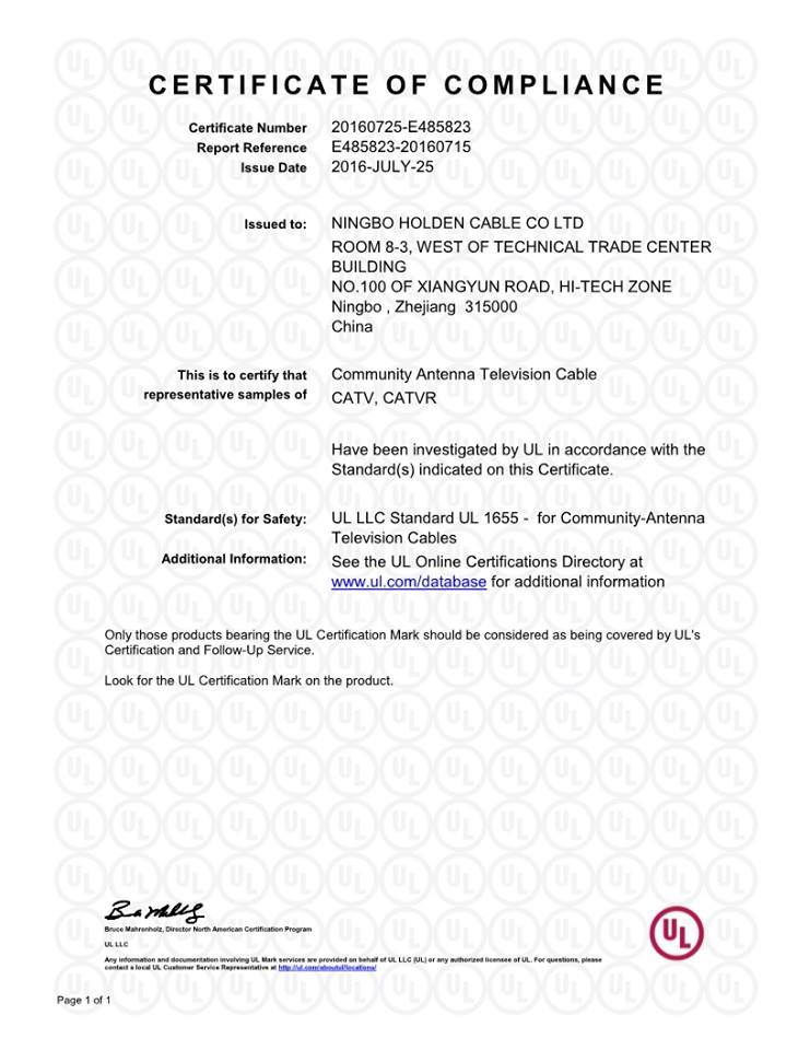 UL(Community Antenna Television cable)