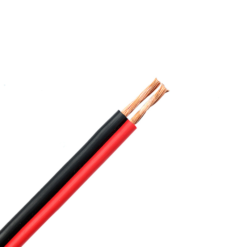 copper wire 2 core red and black speaker cable
